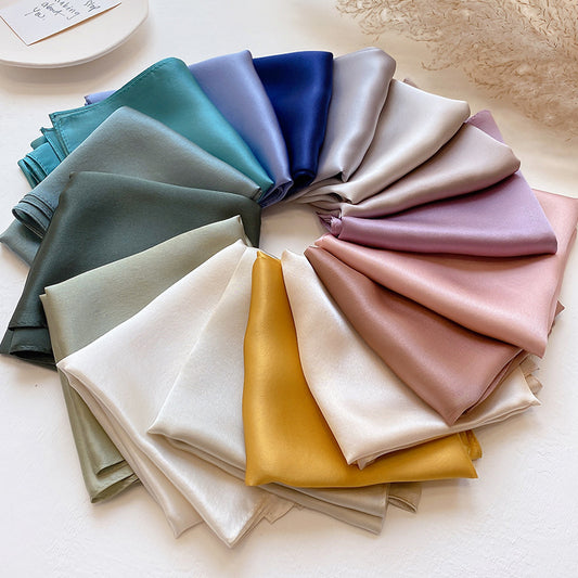 Silk Mulberry Silk Scarf To Protect Cervical Spine Thin Small Square