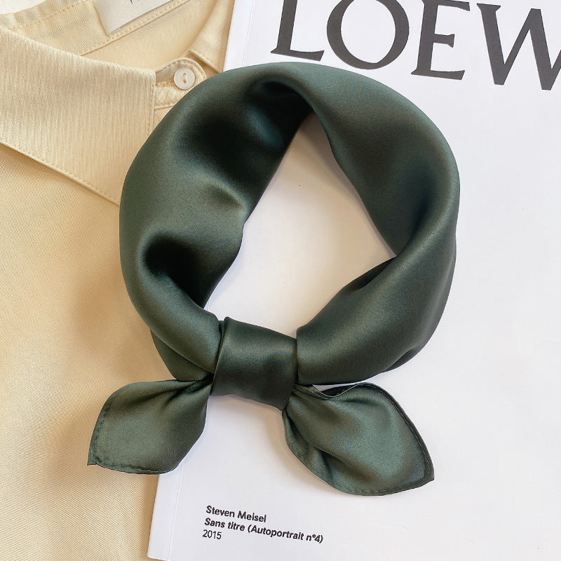 Silk Mulberry Silk Scarf To Protect Cervical Spine Thin Small Square