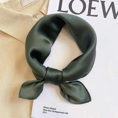 Silk Mulberry Silk Scarf To Protect Cervical Spine Thin Small Square