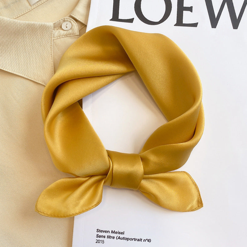 Silk Mulberry Silk Scarf To Protect Cervical Spine Thin Small Square