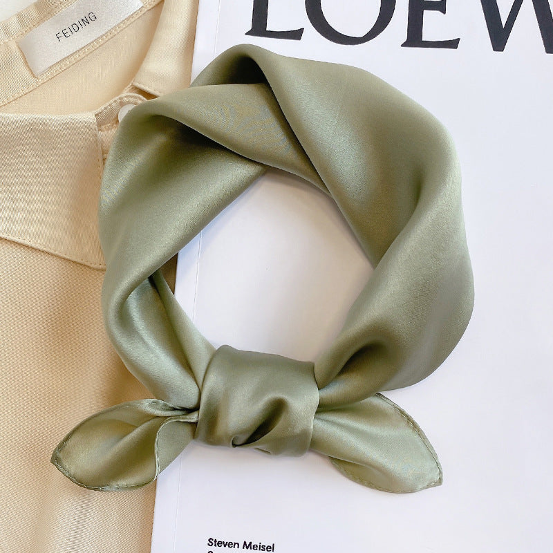 Silk Mulberry Silk Scarf To Protect Cervical Spine Thin Small Square
