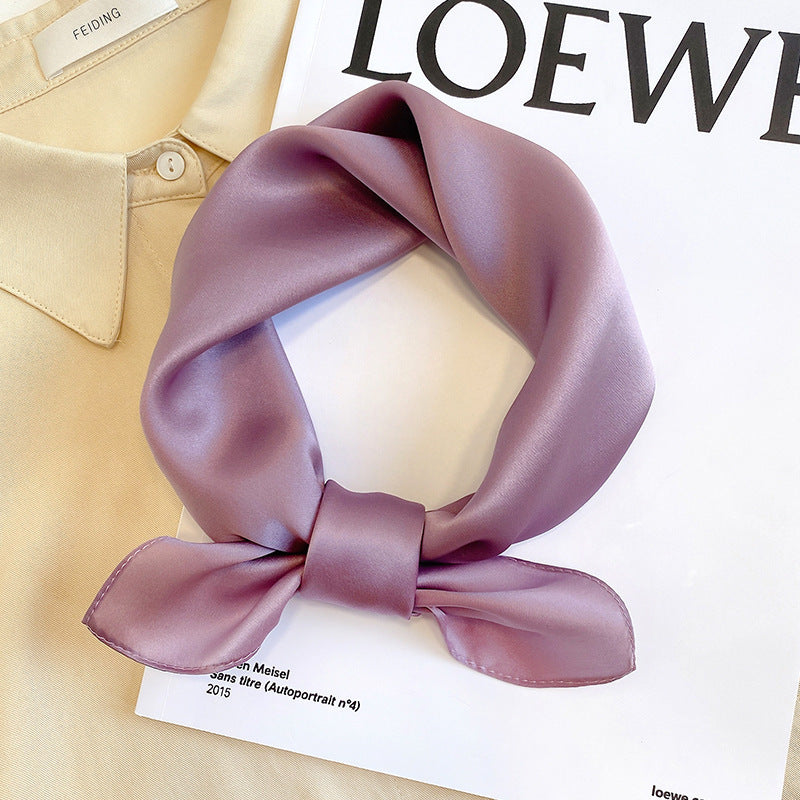 Silk Mulberry Silk Scarf To Protect Cervical Spine Thin Small Square