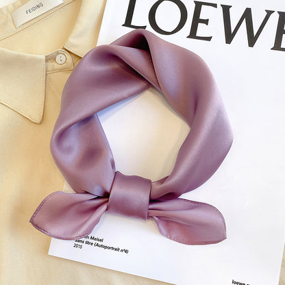 Silk Mulberry Silk Scarf To Protect Cervical Spine Thin Small Square
