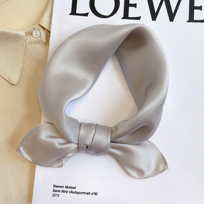 Silk Mulberry Silk Scarf To Protect Cervical Spine Thin Small Square