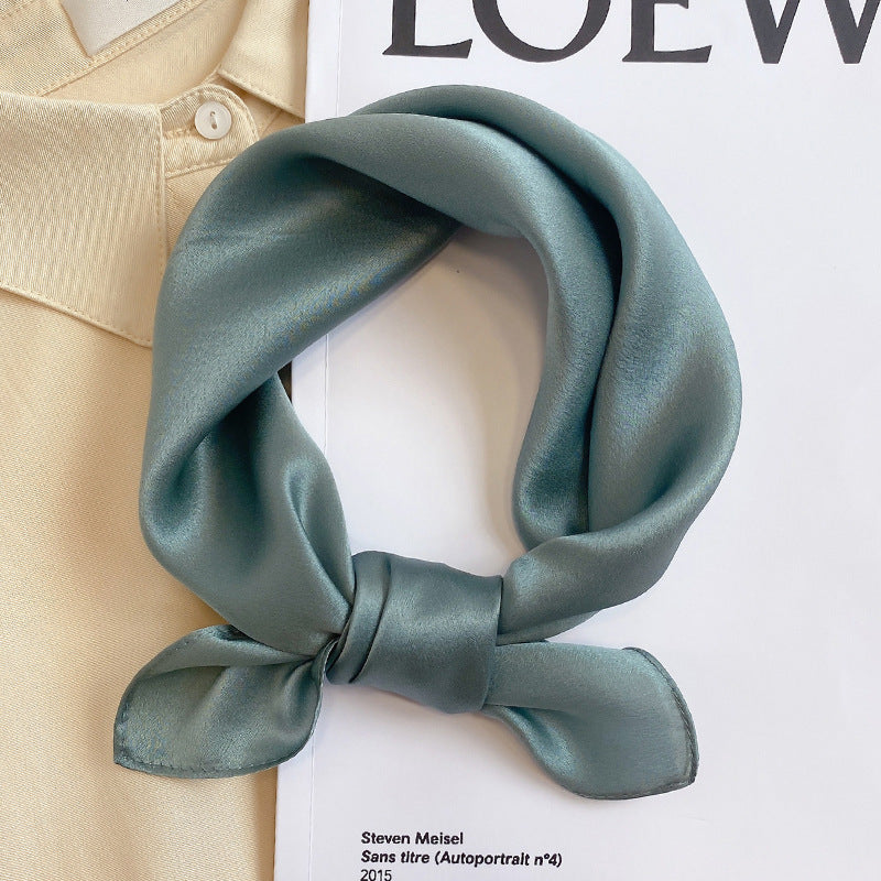 Silk Mulberry Silk Scarf To Protect Cervical Spine Thin Small Square
