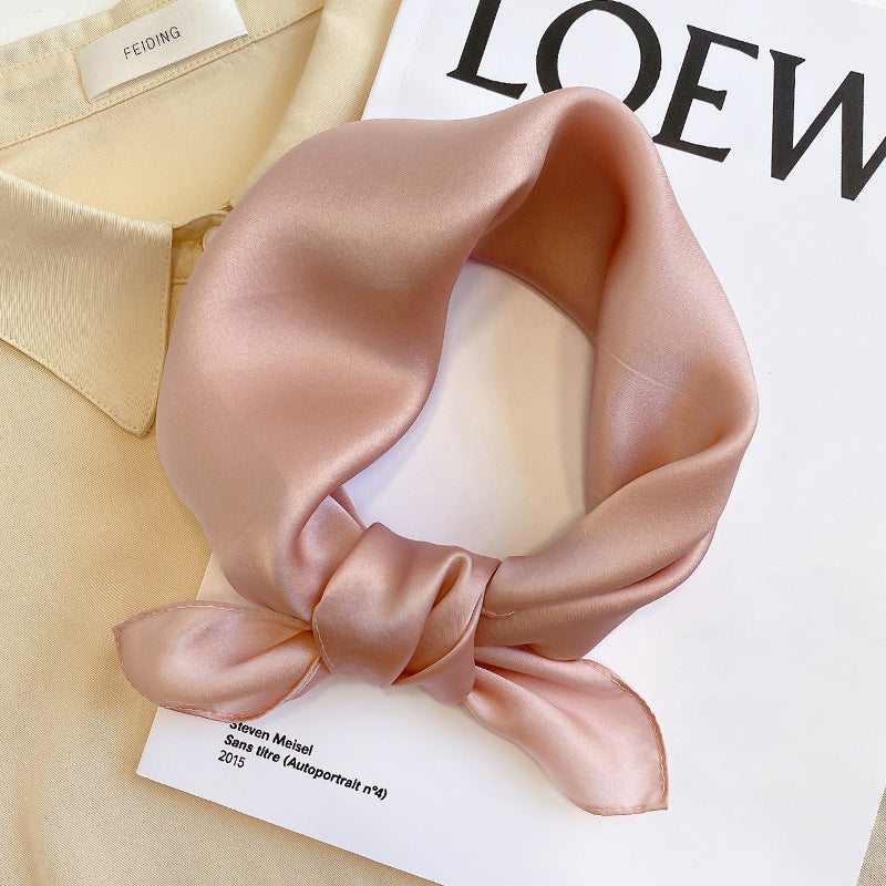 Silk Mulberry Silk Scarf To Protect Cervical Spine Thin Small Square