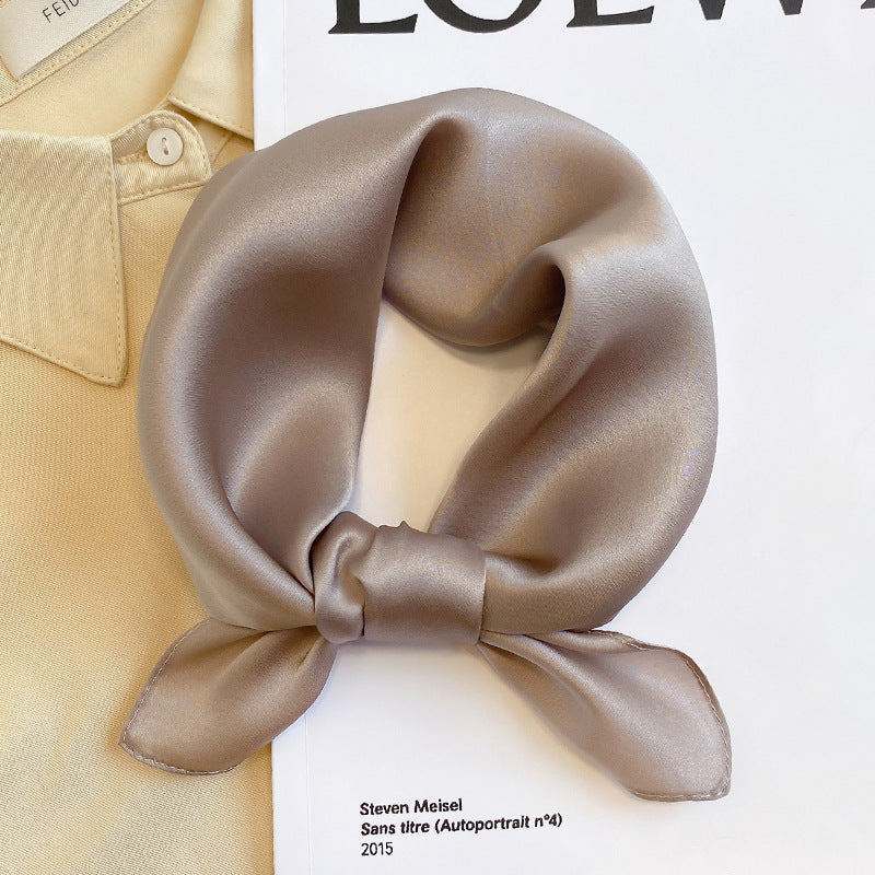 Silk Mulberry Silk Scarf To Protect Cervical Spine Thin Small Square