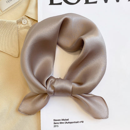 Silk Mulberry Silk Scarf To Protect Cervical Spine Thin Small Square