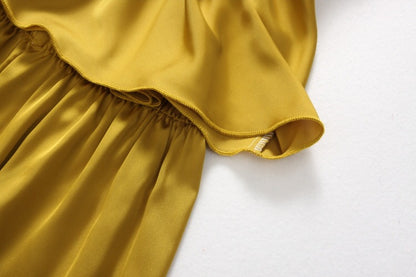 Two-piece Silk Pajamas Female Suspender Shorts
