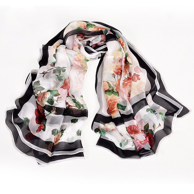 New Style Mulberry Silk Long Silk Scarf