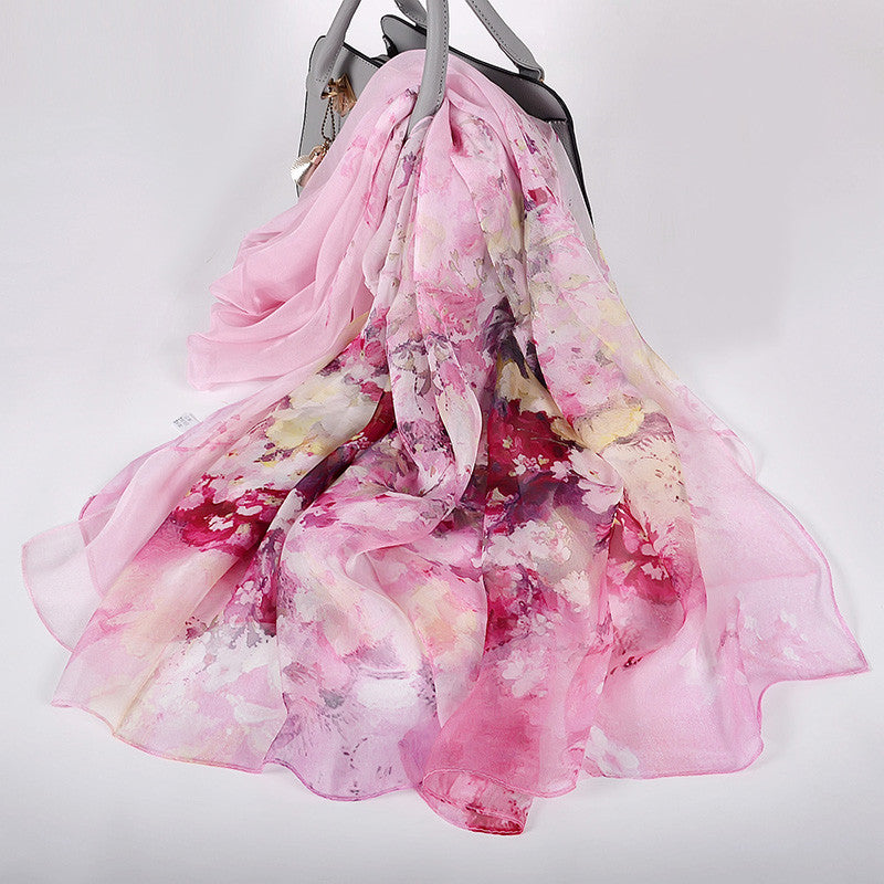 New Style Mulberry Silk Long Silk Scarf