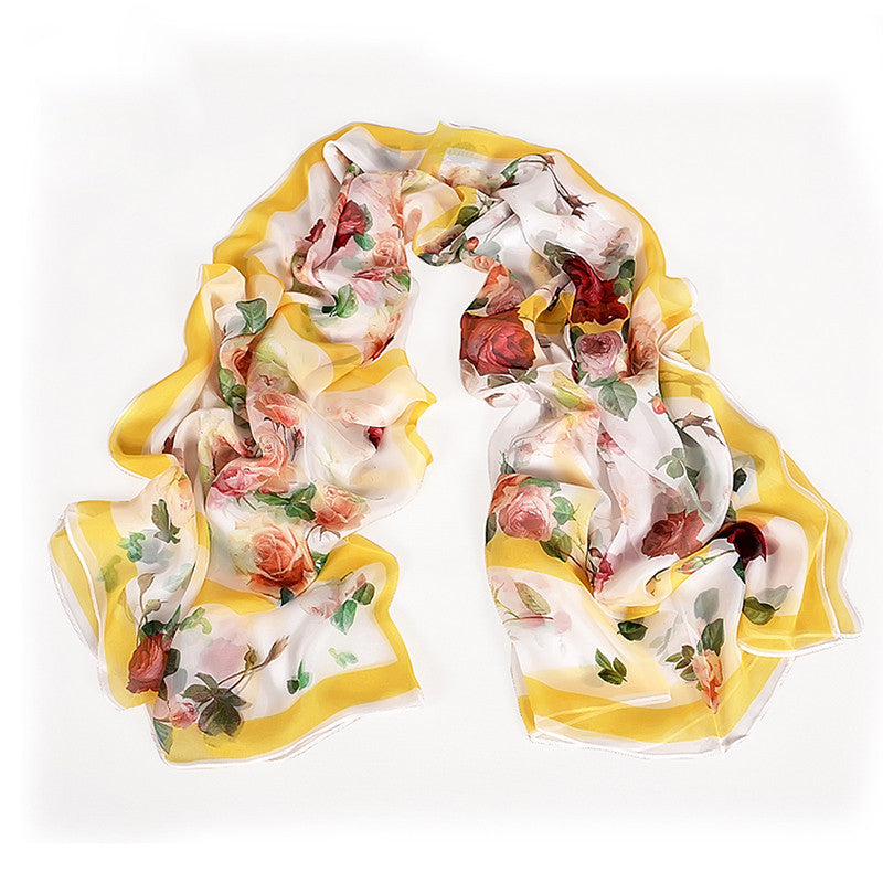 New Style Mulberry Silk Long Silk Scarf