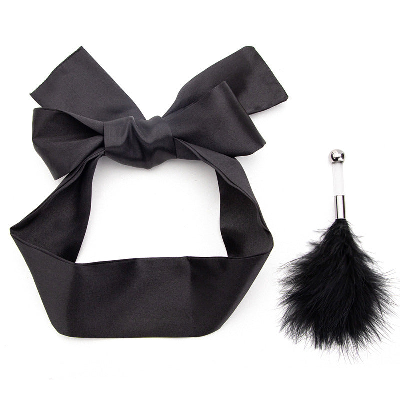Feather Alternative Silk Eye Mask Matching Set