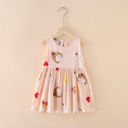 Women's Cotton Silk Beach Princess Dress