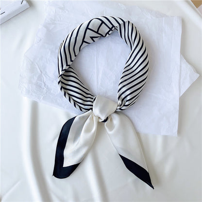 Versatile Small Square  Multifunctional  Silk Scarf