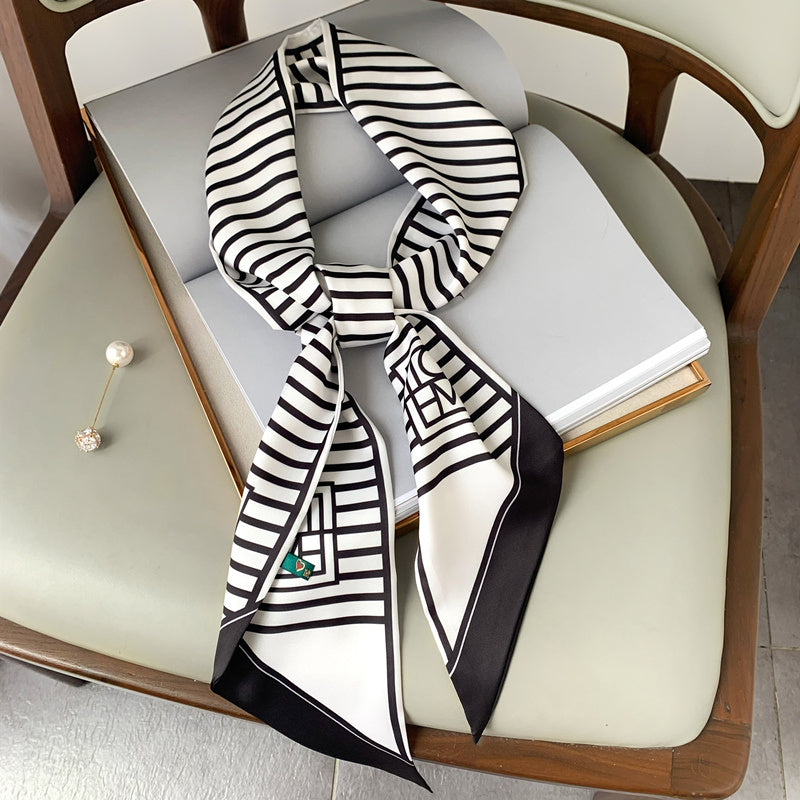 Small Long Ribbon Small Silk Scarf Korean Belt