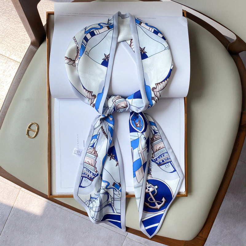 Small Long Ribbon Small Silk Scarf Korean Belt
