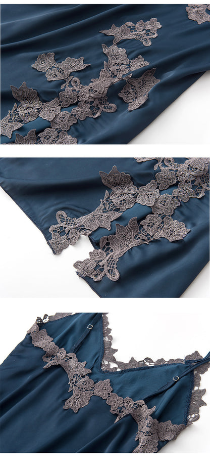 Silk Sexy Imitation Silk Suspender Skirt