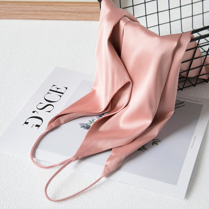 Explosive Summer Imitation Silk Camisole Bottoming Silk V-Neck Halter Sleeveless Camisole
