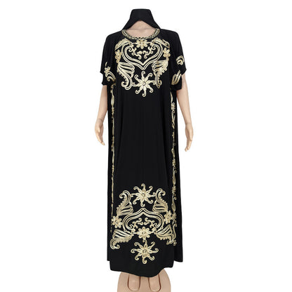Embroidered Embroidered Dress Ice Silk Robe