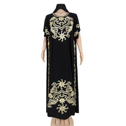 Embroidered Embroidered Dress Ice Silk Robe