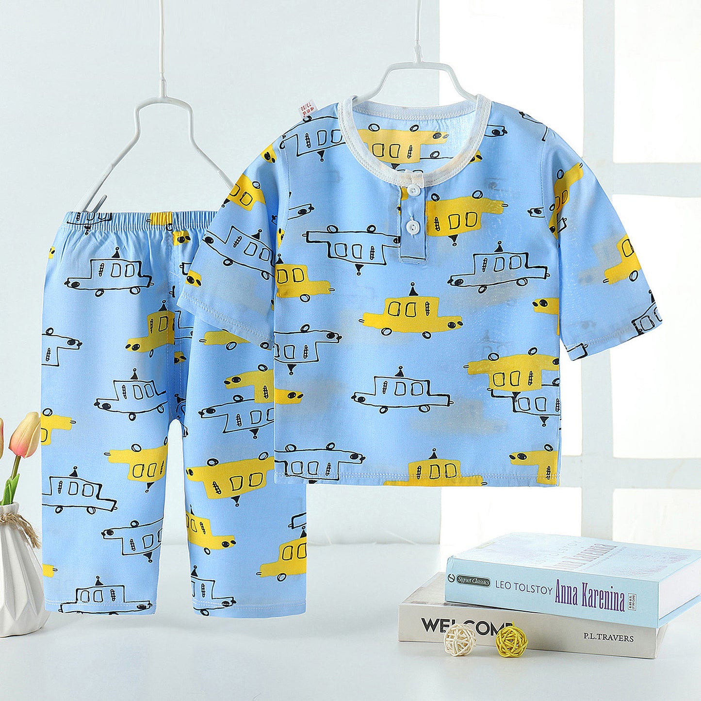 New Summer Children's Pajamas, Cotton Silk