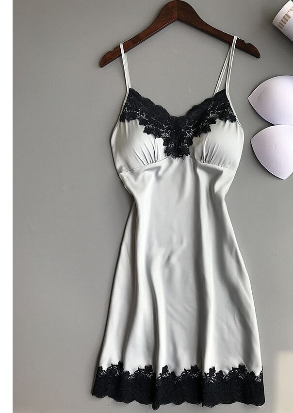 Lace Edge Sling Fun Silk Homewear