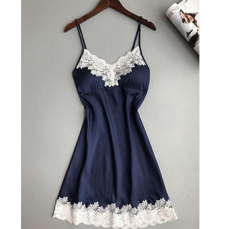 Lace Edge Sling Fun Silk Homewear