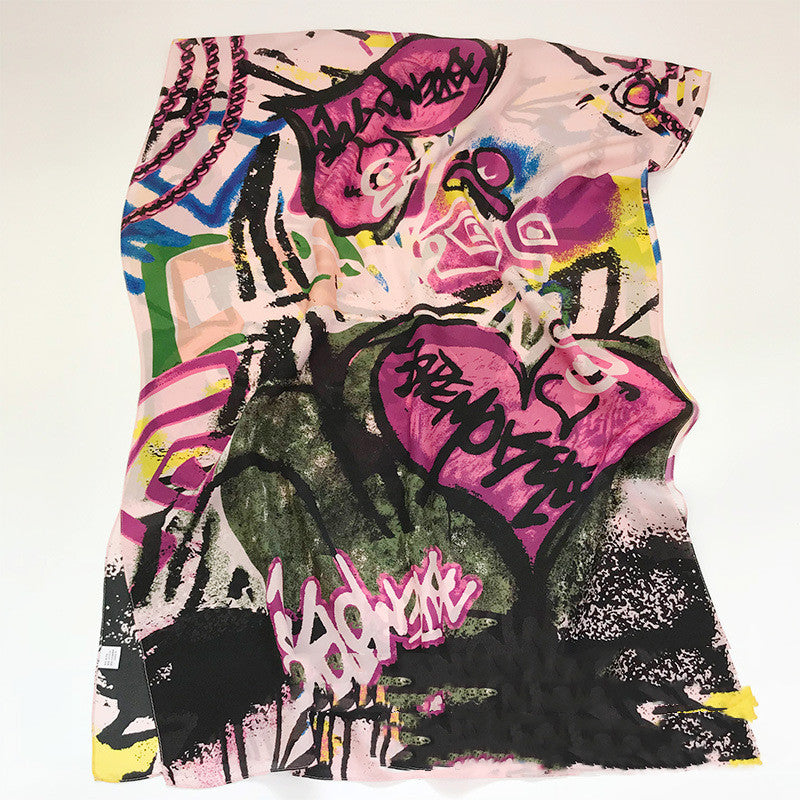 Hangzhou Silk New Style Silk Scarf Spring And Autumn Long Wild European And American Style Mulberry Silk Shawl Scarf
