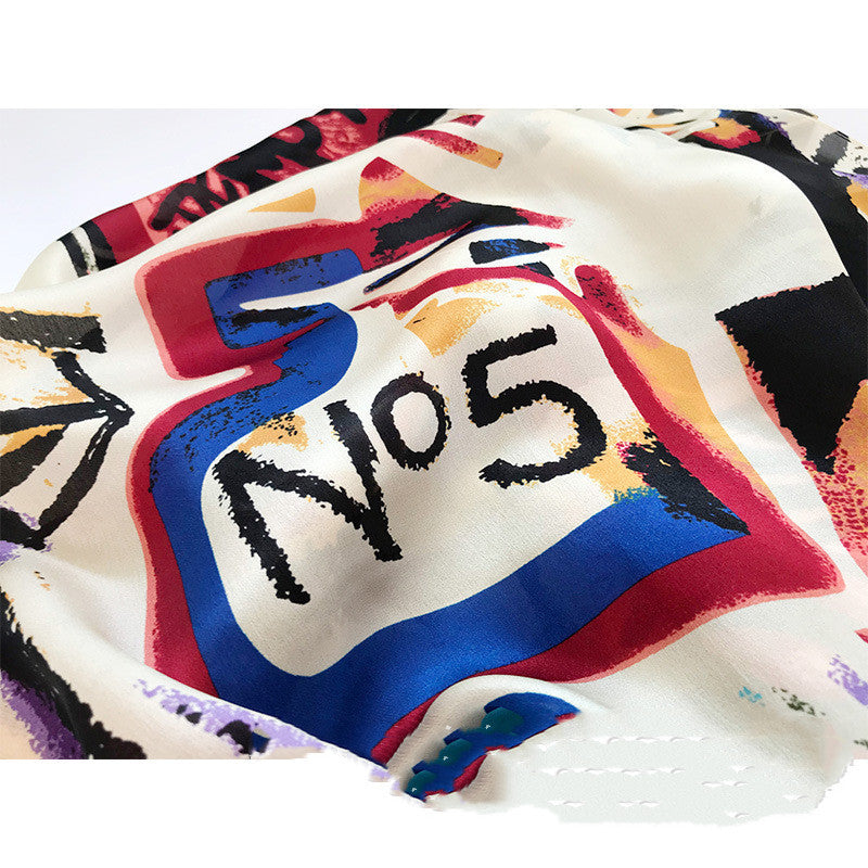Hangzhou Silk New Style Silk Scarf Spring And Autumn Long Wild European And American Style Mulberry Silk Shawl Scarf