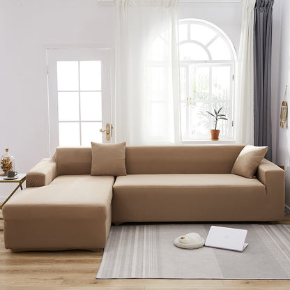 Milk Silk Nordic Simple Elastic Non-Slip Universal All-Inclusive Solid Color Full Cover Sofa Cover