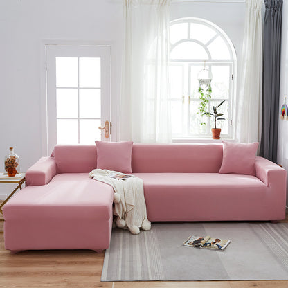 Milk Silk Nordic Simple Elastic Non-Slip Universal All-Inclusive Solid Color Full Cover Sofa Cover