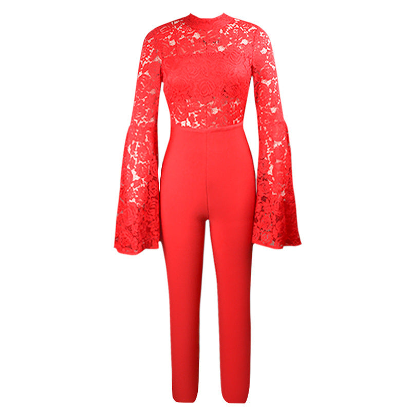 Lunavelle SheerFlare Jumpsuit