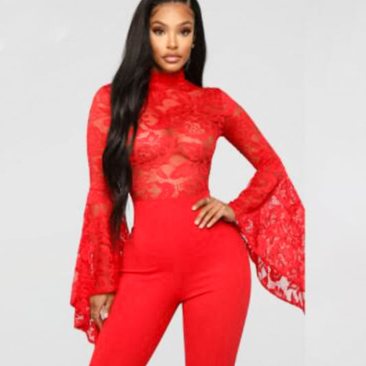 Lunavelle SheerFlare Jumpsuit
