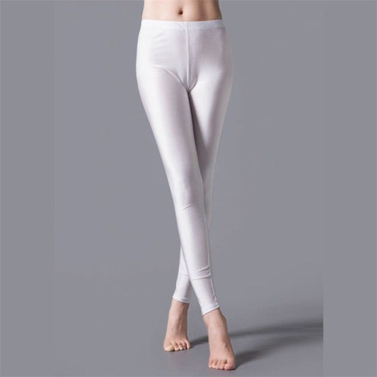Milk Silk Shiny Pants Outer Wear Leggings Yoga
