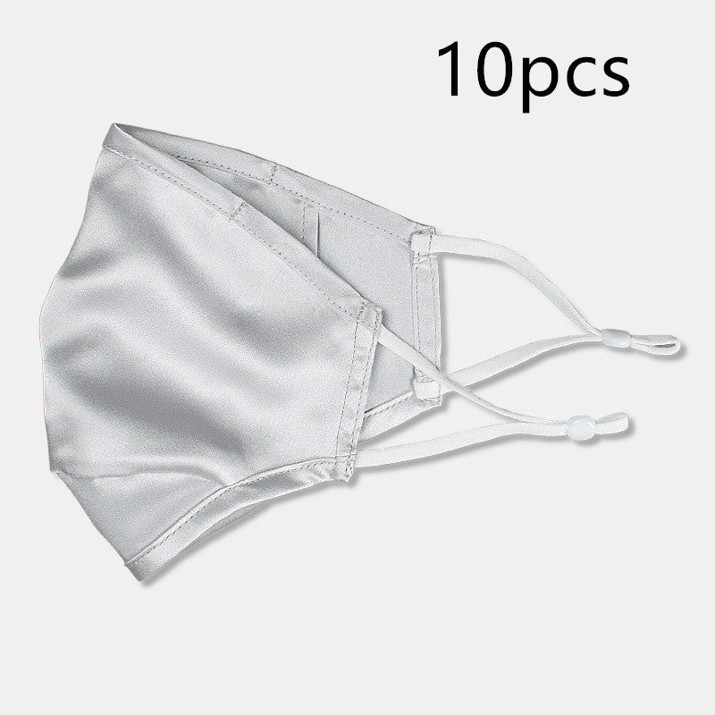 Three-layer artificial silk mask with filter PM2.5