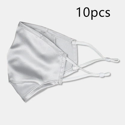 Three-layer artificial silk mask with filter PM2.5