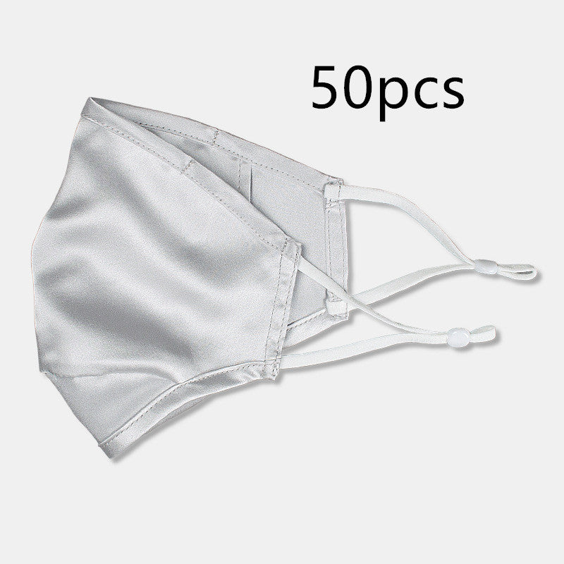 Three-layer artificial silk mask with filter PM2.5
