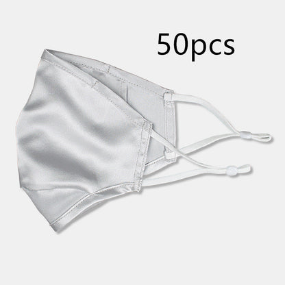Three-layer artificial silk mask with filter PM2.5