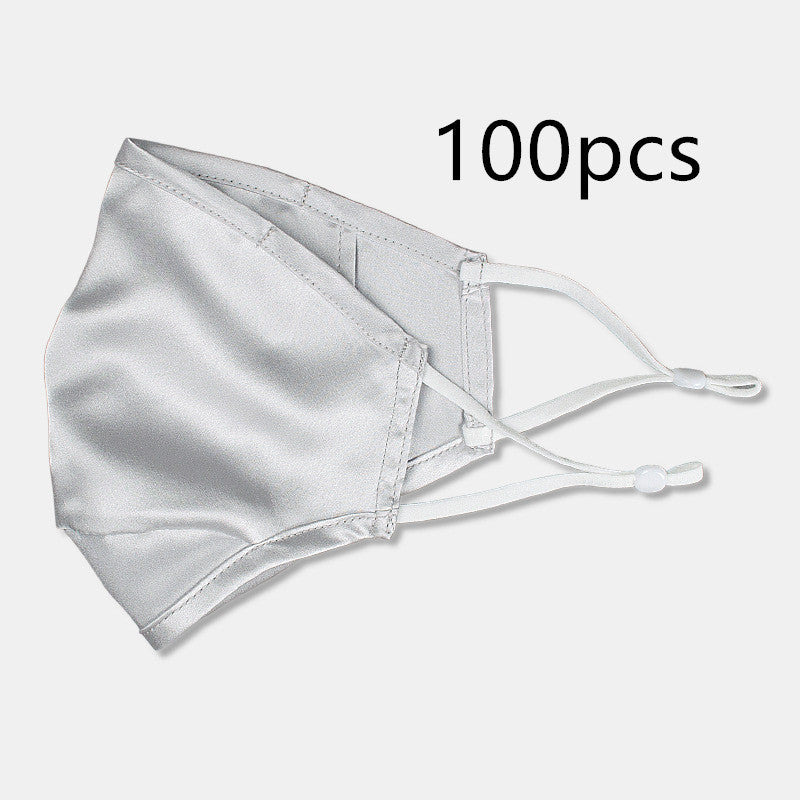 Three-layer artificial silk mask with filter PM2.5