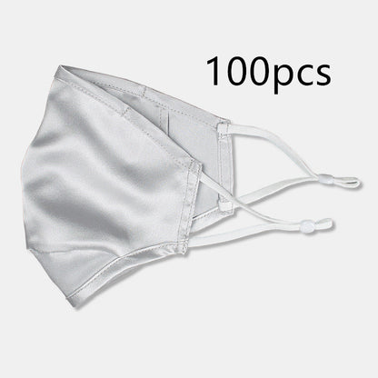 Three-layer artificial silk mask with filter PM2.5