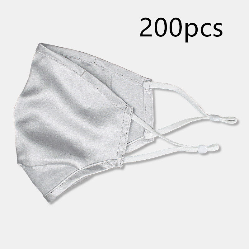 Three-layer artificial silk mask with filter PM2.5