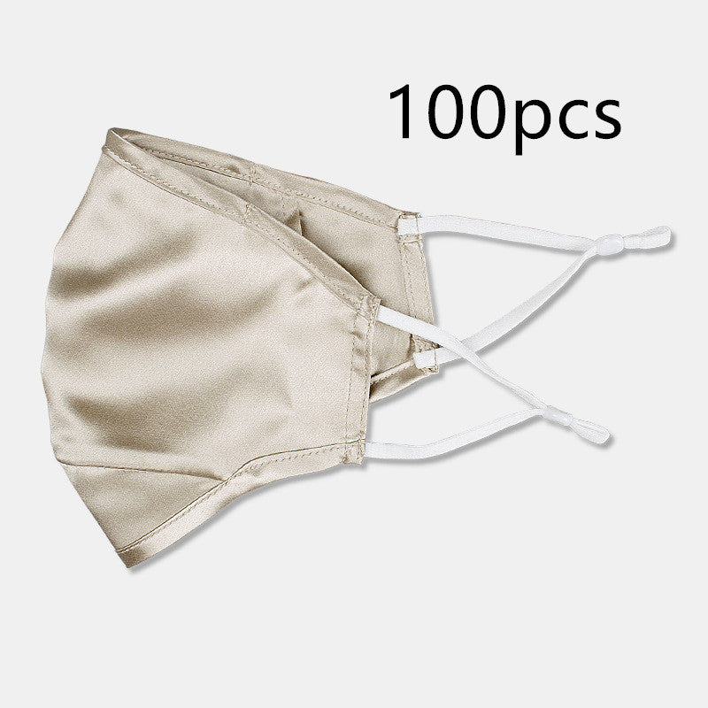 Three-layer artificial silk mask with filter PM2.5