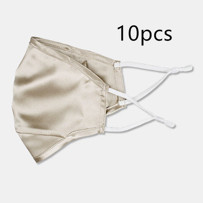 Three-layer artificial silk mask with filter PM2.5