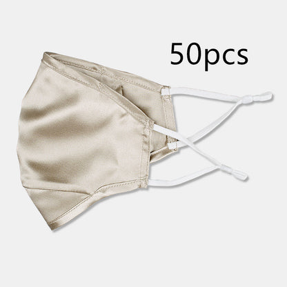 Three-layer artificial silk mask with filter PM2.5