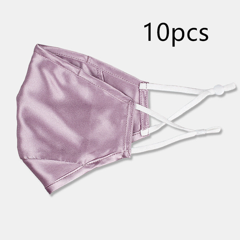 Three-layer artificial silk mask with filter PM2.5