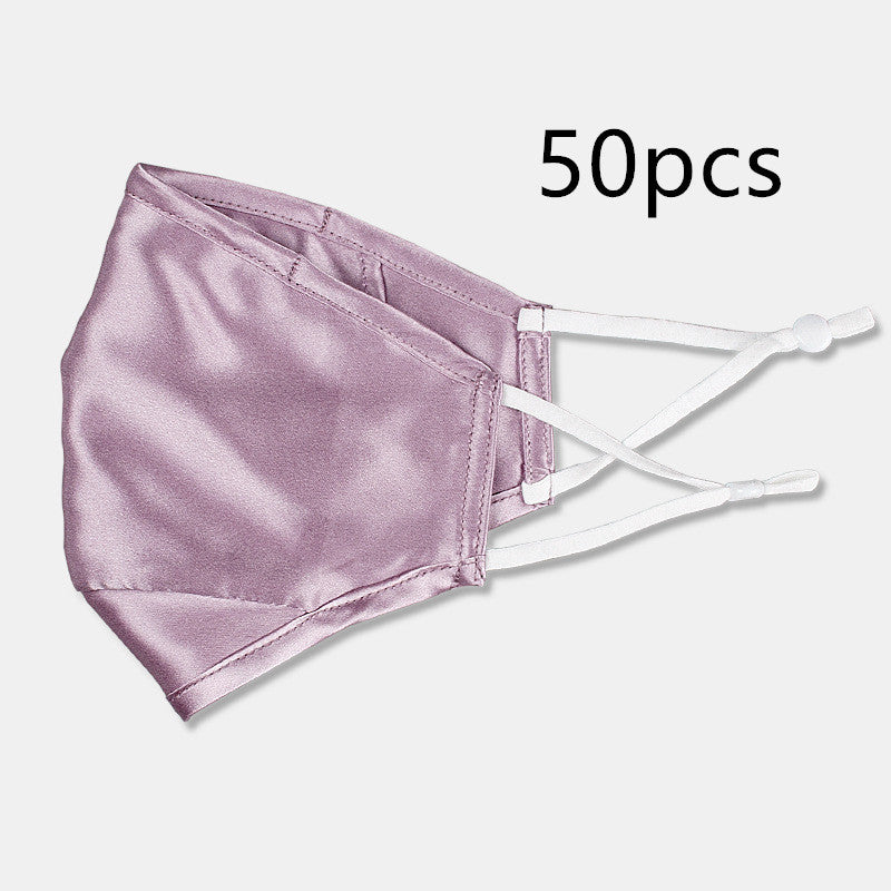 Three-layer artificial silk mask with filter PM2.5