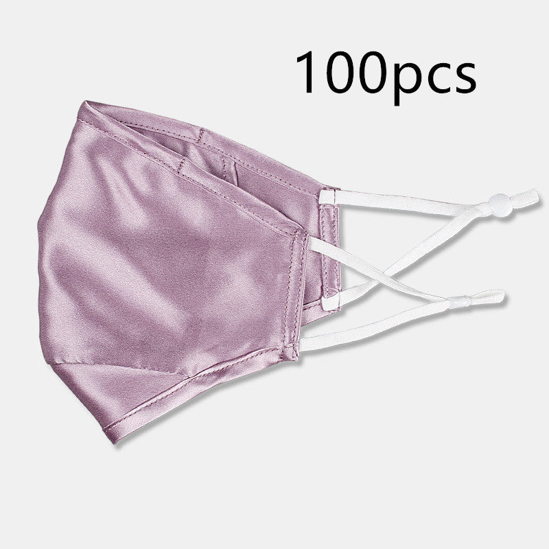 Three-layer artificial silk mask with filter PM2.5