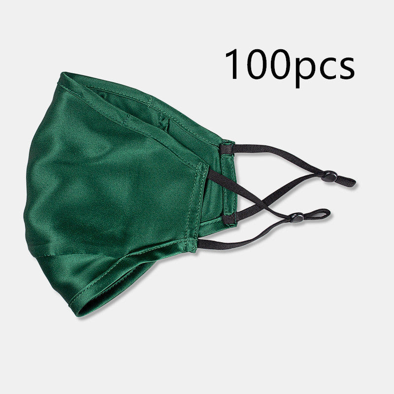 Three-layer artificial silk mask with filter PM2.5