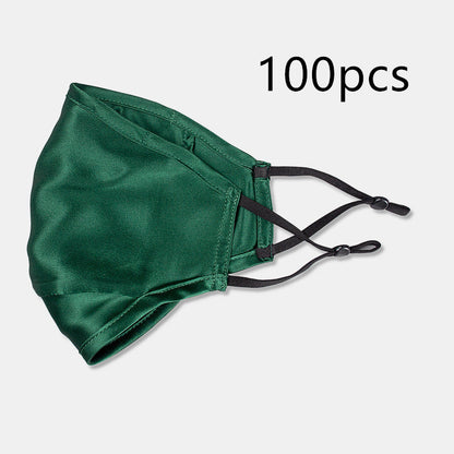 Three-layer artificial silk mask with filter PM2.5